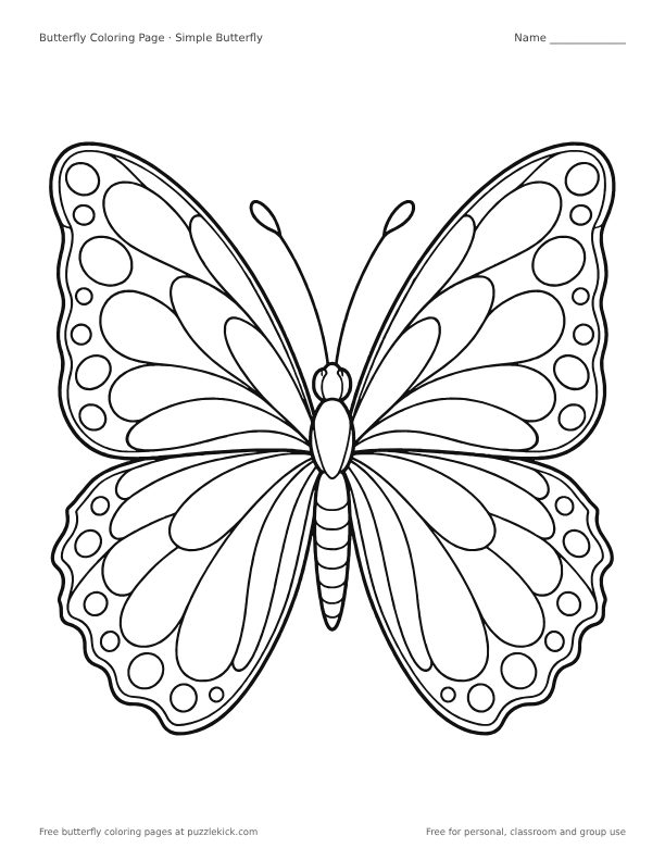 Butterfly Coloring Pages pack preview