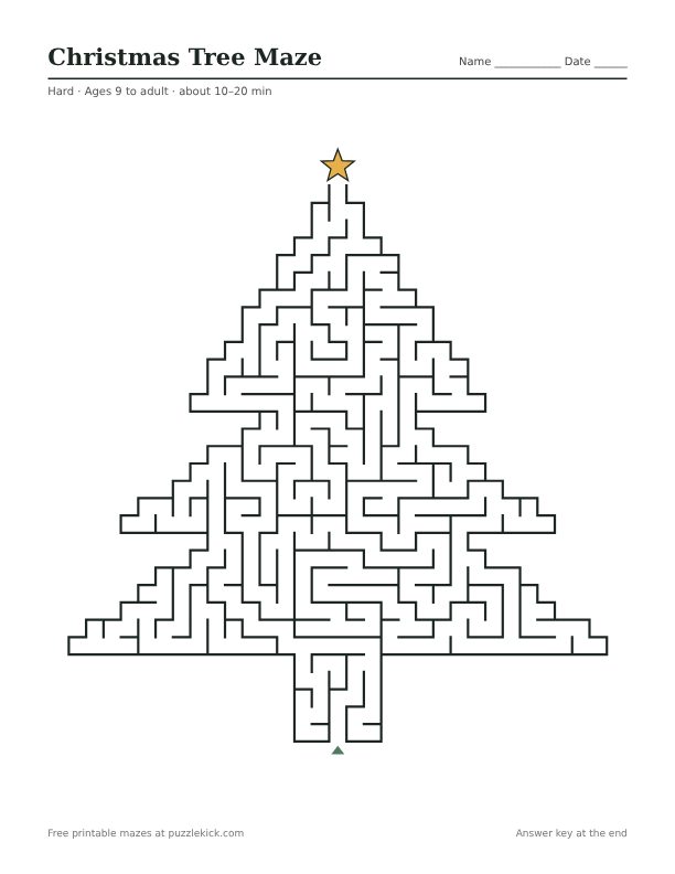 Preview of the Hard · 1 maze PDF
