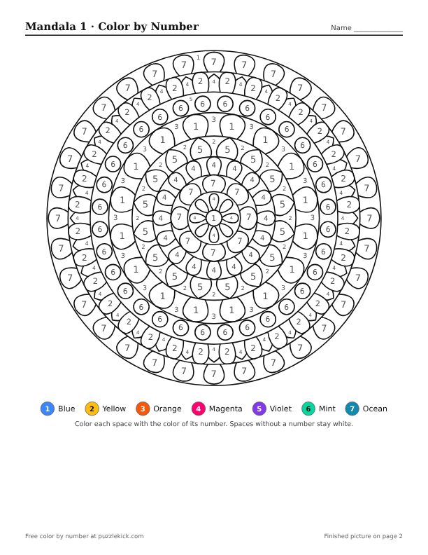 Mandalas &middot; 10 pages preview