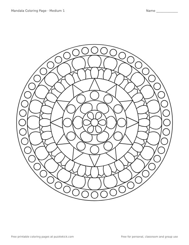 Medium mandalas · 20 pages preview